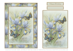 Lovely Rob Pohl Watercolor Birthday Topper