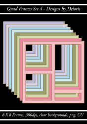 Quad Frames Set 4 (Floral Family Color Palette)