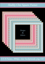 Shabby Chic Square Frames
