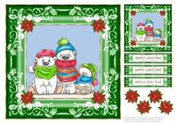 Cute Bear Pals Holiday Topper/Gift Tag