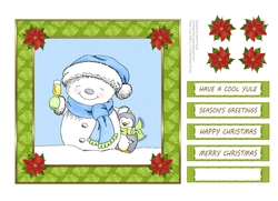 Snowman Cheers Holiday Topper 2