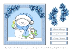 Snowman Cheers Holiday Topper 3
