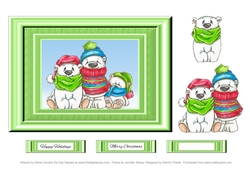Polar Bear Pals Holiday Topper 4