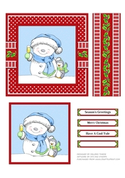Cheers - Cute Snowman Topper