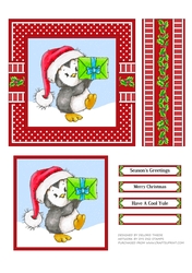 Cute Penguin Holiday Topper 2