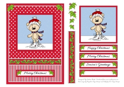 Cute Teddy Holiday Topper