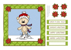 Cute Teddy Holiday Topper 3