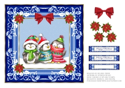 Cute Penguin Pals Holiday Topper