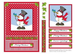 Cute little snowman holiday topper