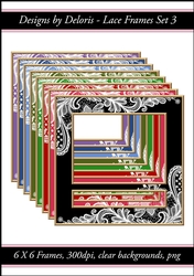 Lace Frames Set 3 (Holiday Colors Palette)