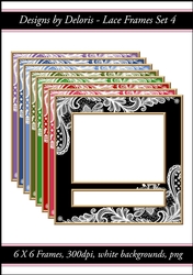Lace Frames Set 4 (Holiday Colors Palette)