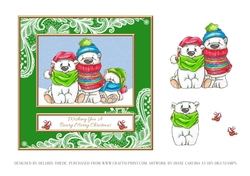 Wishing You A Beary Merry Christmas (Green)