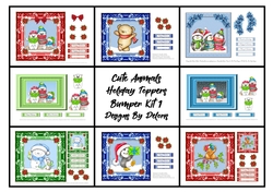 Cute Animals Holiday Topper Bumper Kit 1