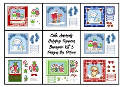 Cute Animals Holiday Toppers Bumper Kit 3