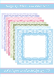Lace Papers Set 1 (Floral Family Color Palette)