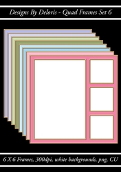 Quad Frames Set 6 (Floral Family Color Palette)
