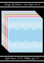 Lovely Lace Papers Set 2 (Floral Family Color Palette)