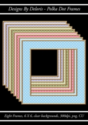 Polka Dot Frames (Floral Family Color Palette)