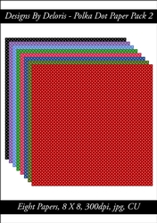 Polka Dot Paper Pack w (Holiday Color Palette)