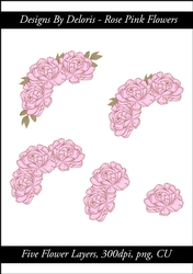 Rose Pink Flowers (Regal Rose Color Palette)