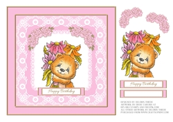 Beary Cute Bear Birthday Topper