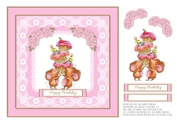 Time For Cupcakes Birthday Topper