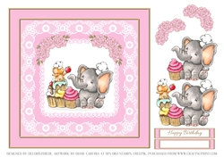 Ellies Cupcakes Birthday Topper