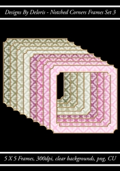 Notched Corners Frames Set 3