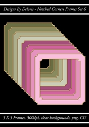 Notched Corners Frames Set 6