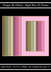 Regal Rose A5 Frames (Regal Rose Color Palette)