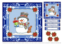Cute Little Snowman Holiday Topper