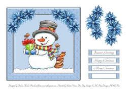 Cute Little Snowman Holiday Topper 3