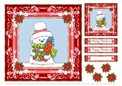 Cute Little Snowman Holiday Topper 5
