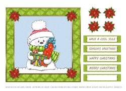 Cute Little Snowman Holiday Topper 7