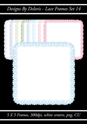 Lace Frames Set 14 (Floral Family Color Palette)