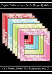 Frames Set 2 (Tropical Colors Palette)