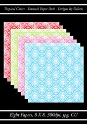 Damask Paper Pack (Tropical Colors Palette)