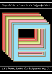 Frames Set 4 (Tropical Colors Palette)