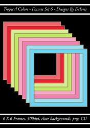 Frames Set 6 (Tropical Colors Palette)