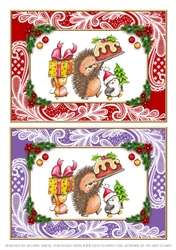 Two Cute Holiday Animals Toppers