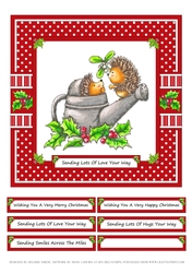 Cute Little Holiday Hedgehogs