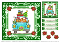 Cute Christmas Critters Topper 5