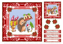 Cute Little Critters Celebrating Christmas