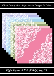 Lace Paper Pack (Floral Family Color Palette)