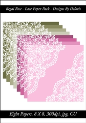 Lace Paper Pack (Regal Rose Color Palette)