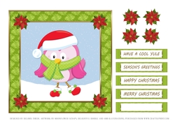 Cute Bundled Up Christmas Owl