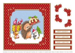 Cute Christmas Critters (Red)