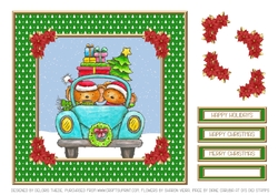 Cute Christmas Critters (Green)