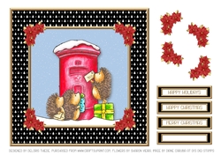 Holiday Hedgehogs (Black)