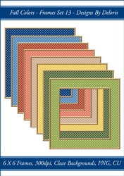 Frames Set 13 Polka Dots (Fall Colors Palette)